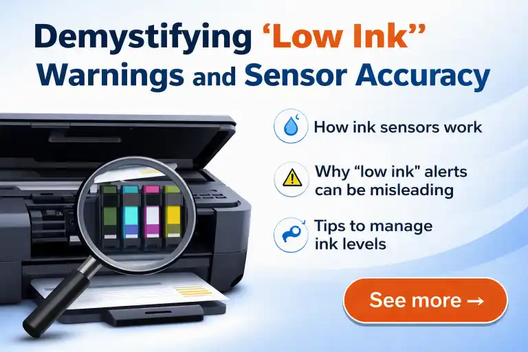 Demystifying Low Ink Warnings and Sensor Accuracy