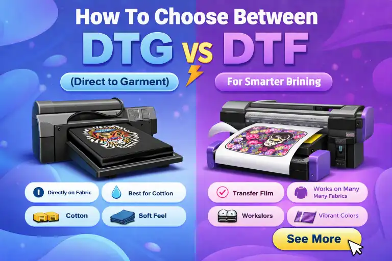 How To Choose Between DTG And DTF For Smarter Printing